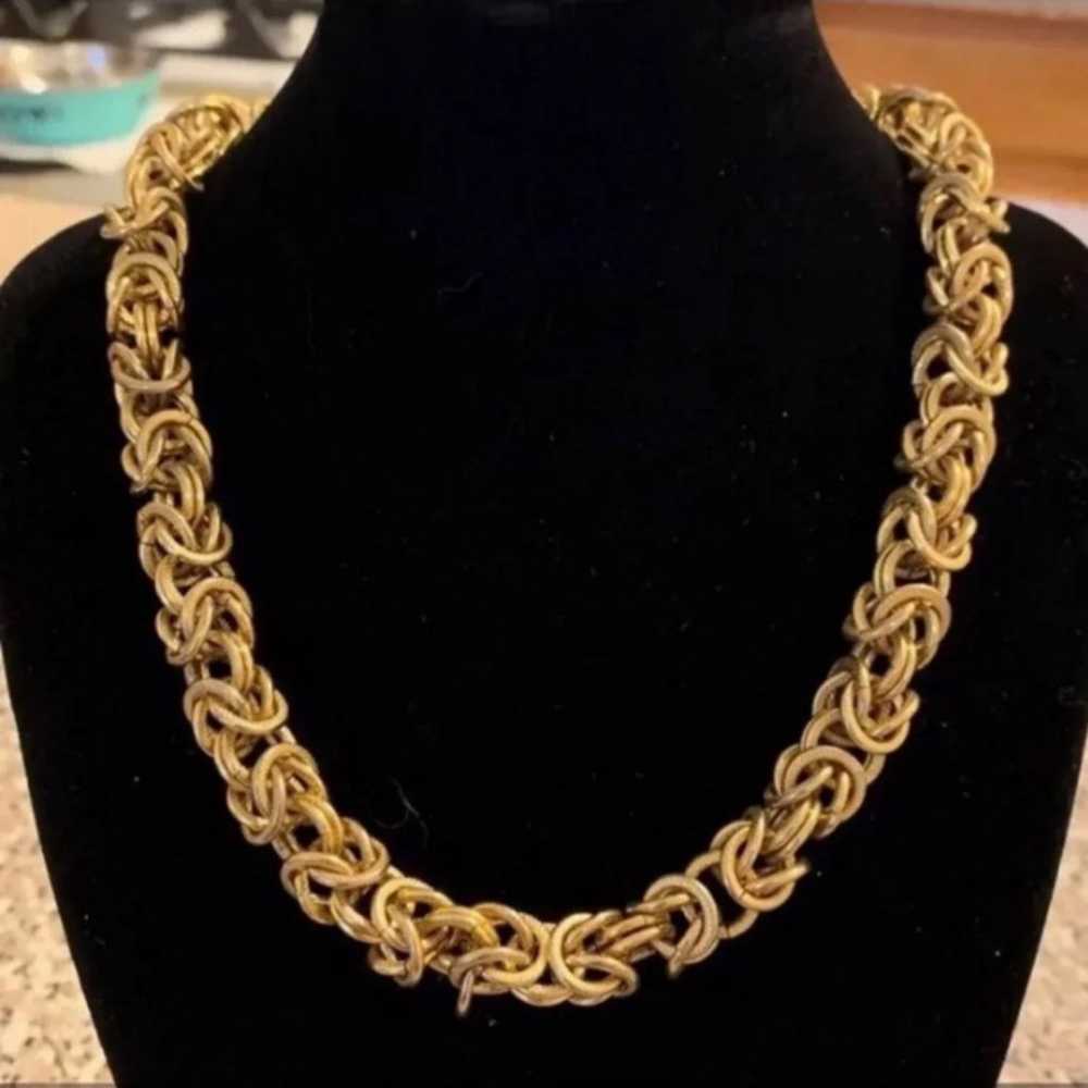 Vintage Anne Klein 1980s Chain Necklace - image 1