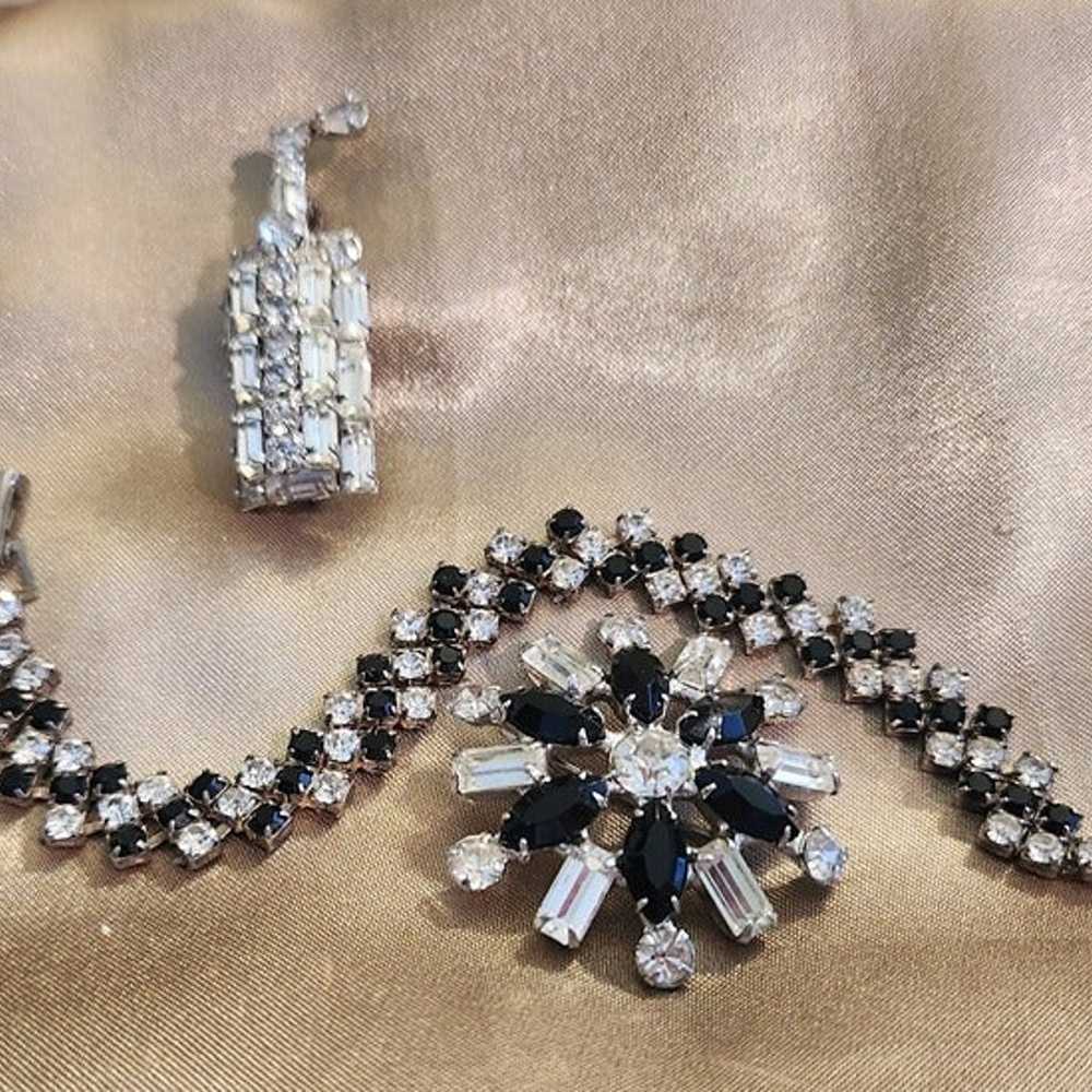 Sophisticated 1930s Evening Rhinestone jewelry - image 3