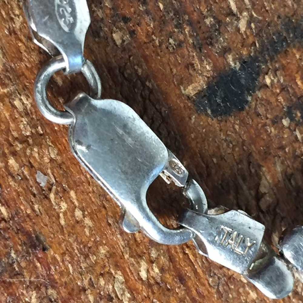 Sterling Silver 925 roped bracelet vinta - image 4