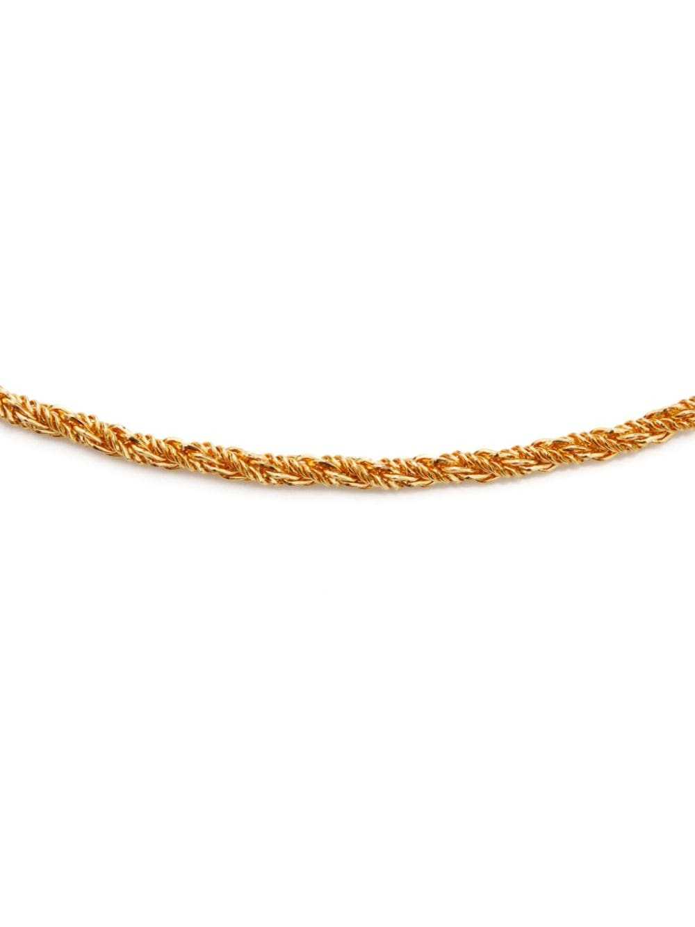 Christian Dior Pre-Owned CD chain necklace - Gold - image 2