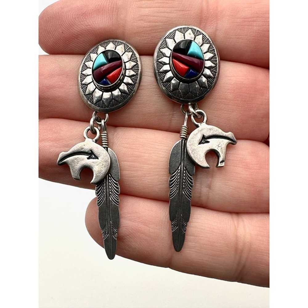 American Southwest Q.T. Womans Earrings Sterling … - image 1