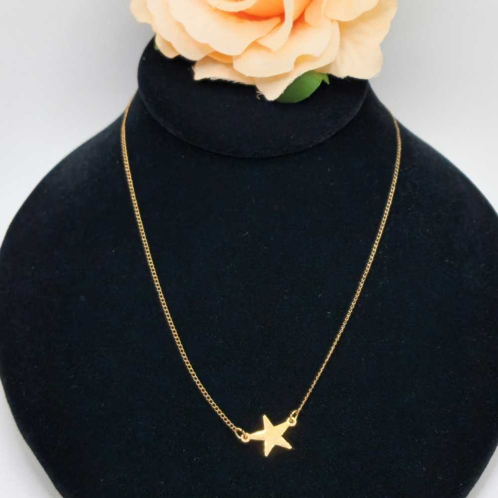 Vintage 12kt Gold star necklace - image 1