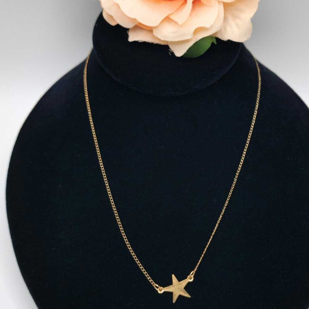 Vintage 12kt Gold star necklace - image 2