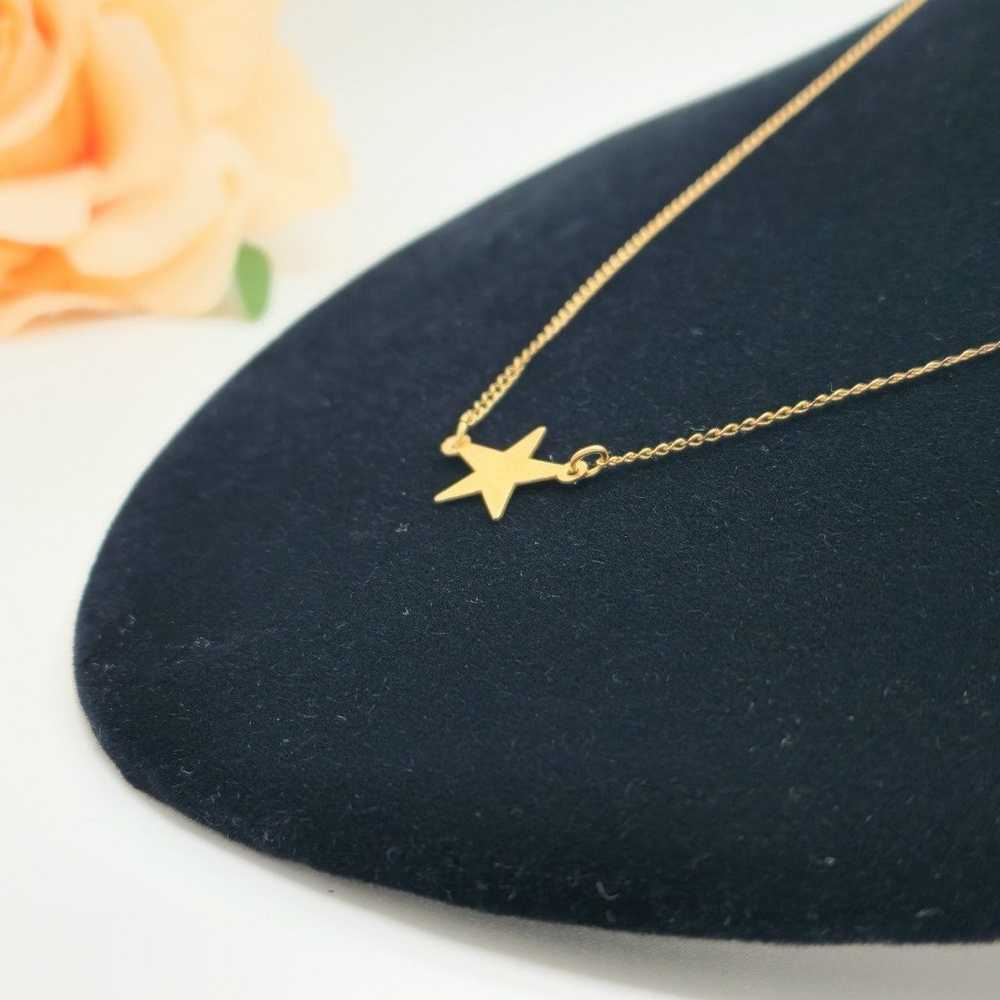 Vintage 12kt Gold star necklace - image 4