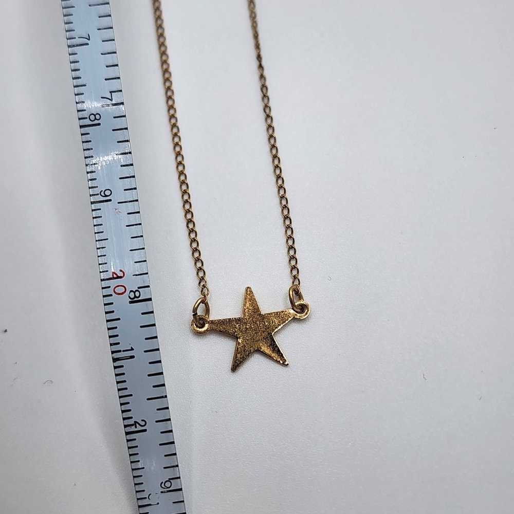 Vintage 12kt Gold star necklace - image 7