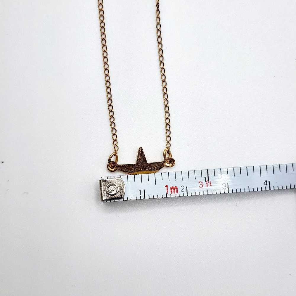 Vintage 12kt Gold star necklace - image 8