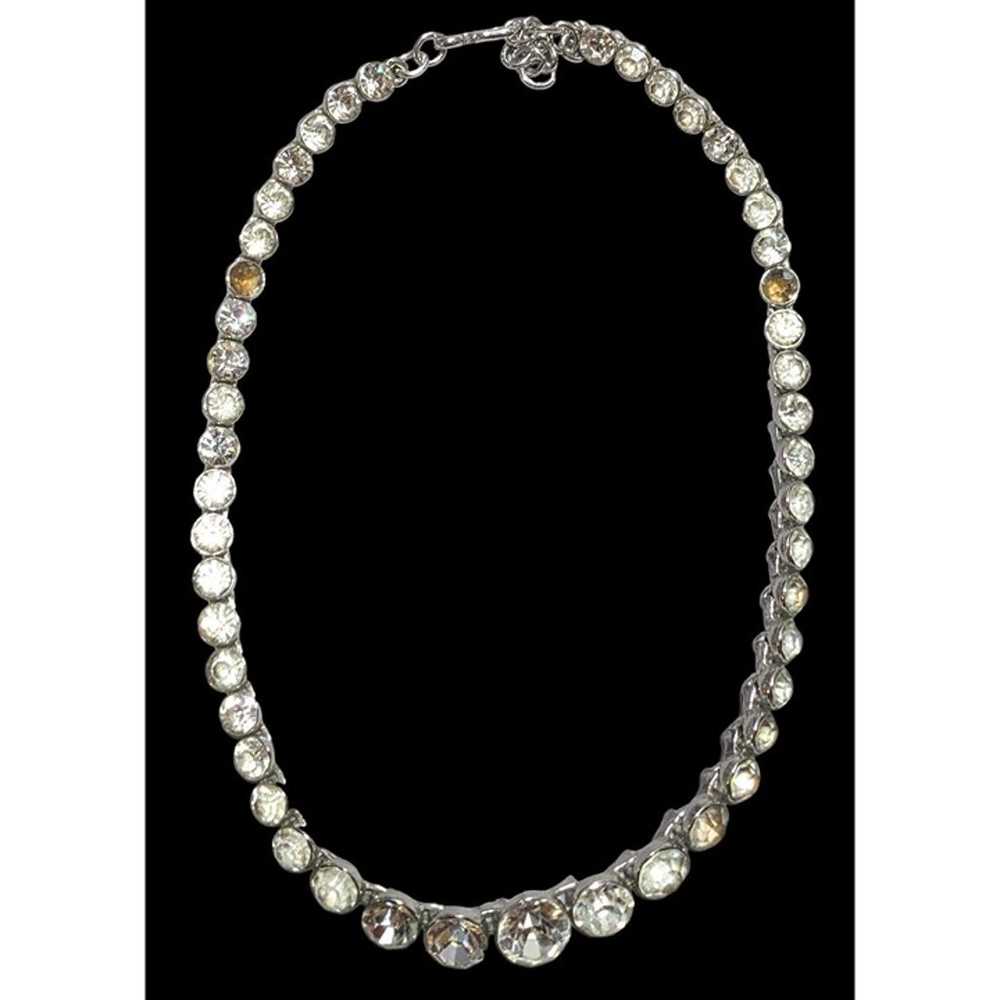 Vintage Monet Sparkling Crystal Necklace - image 1