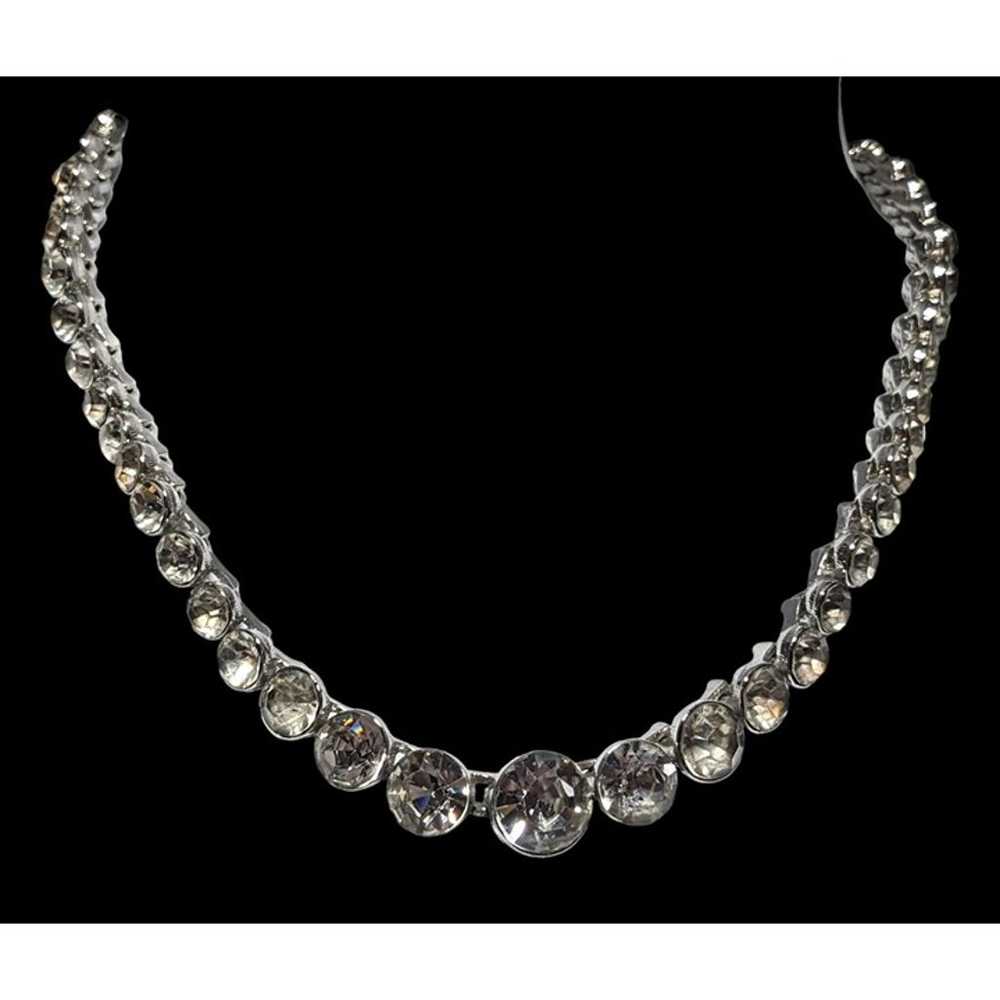 Vintage Monet Sparkling Crystal Necklace - image 2