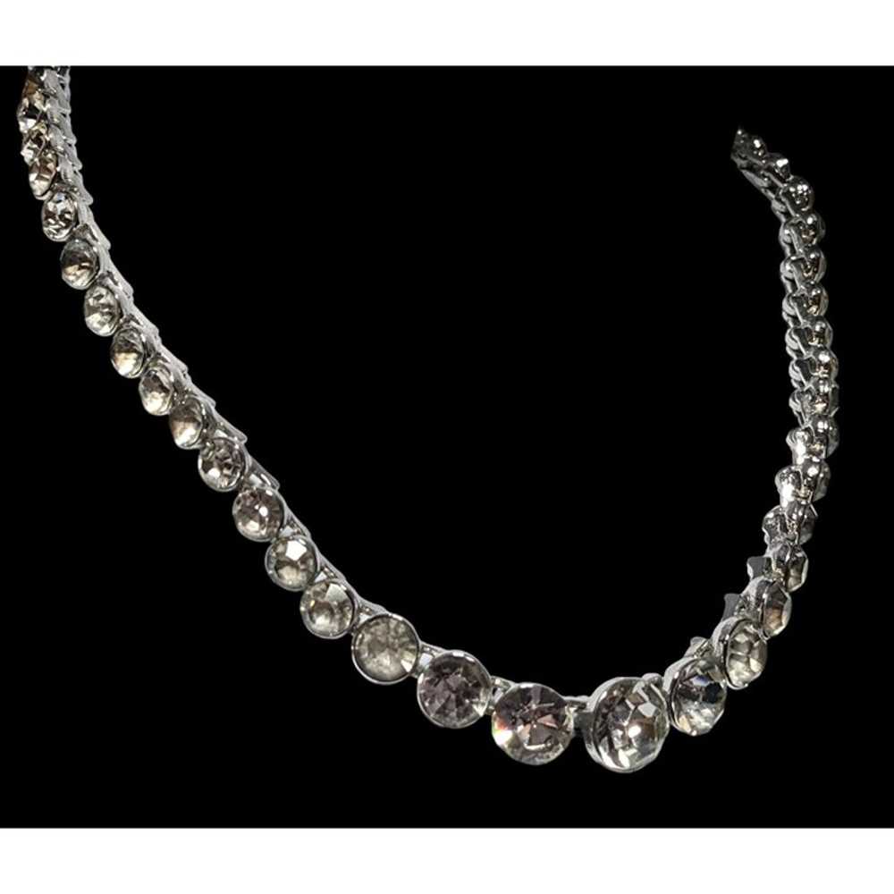 Vintage Monet Sparkling Crystal Necklace - image 3