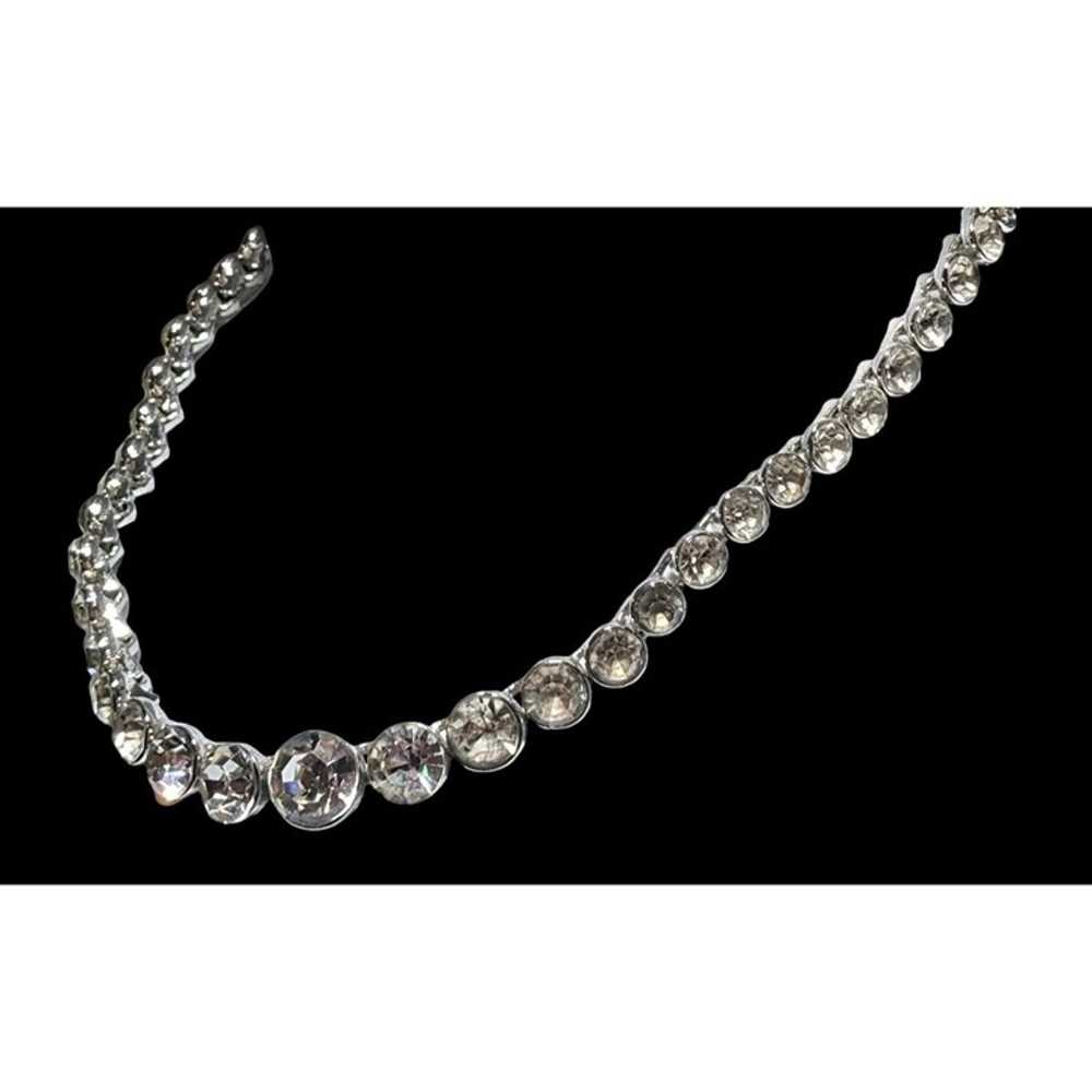 Vintage Monet Sparkling Crystal Necklace - image 4