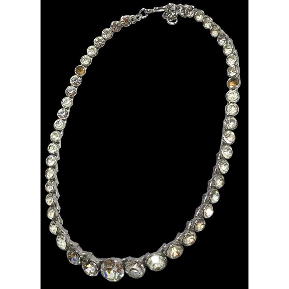 Vintage Monet Sparkling Crystal Necklace - image 8