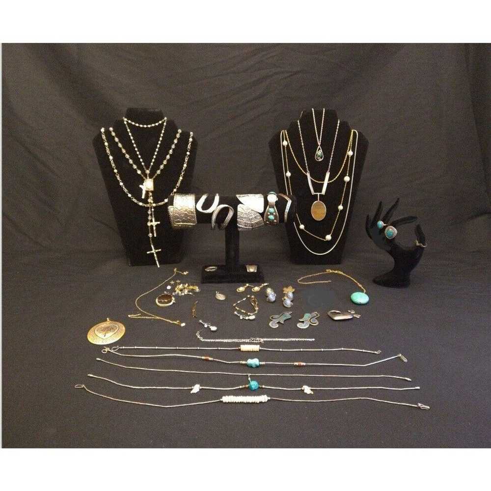 Large Vintage Mix Estate Lot 12k GF Avon Necklace… - image 1