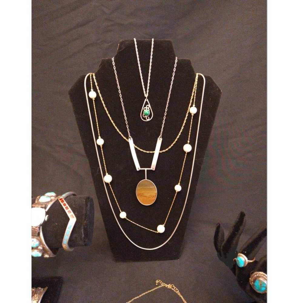 Large Vintage Mix Estate Lot 12k GF Avon Necklace… - image 3