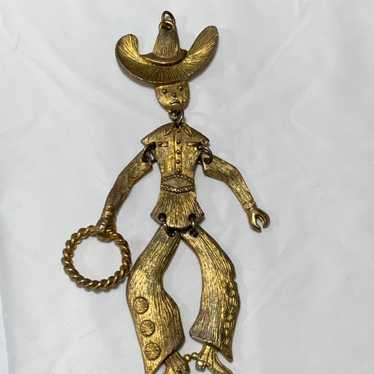 Rare Vintage Articulating Cowboy - image 1