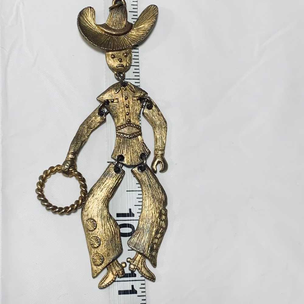 Rare Vintage Articulating Cowboy - image 6