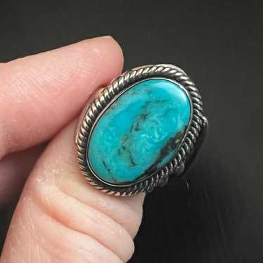 Sterling Silver turquoise ring - image 1