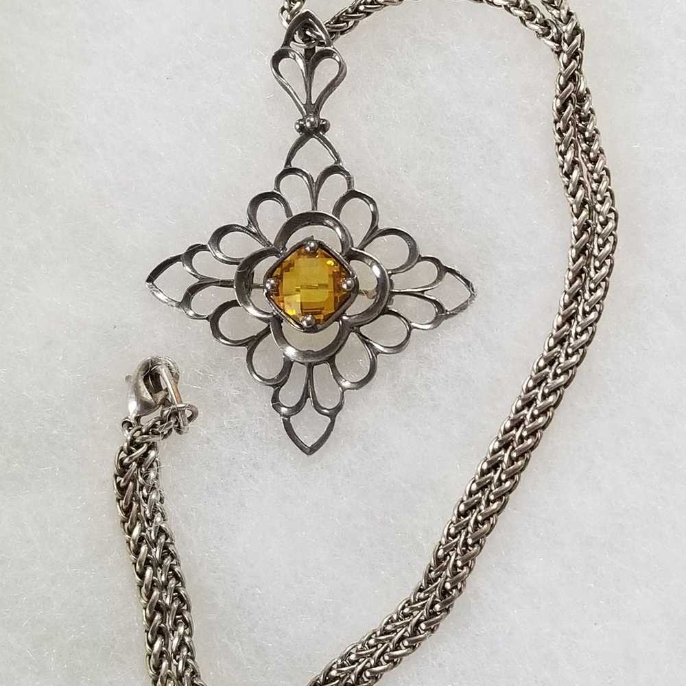 Silpada Sterling Silver & Citrine Pin/ Pendant - image 10