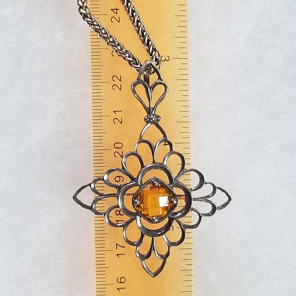 Silpada Sterling Silver & Citrine Pin/ Pendant - image 12