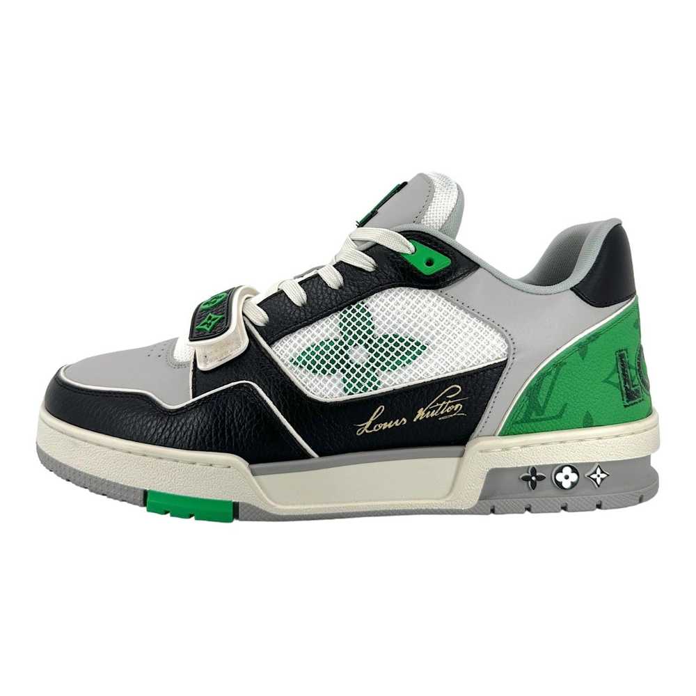 Louis Vuitton LV Trainer Strap Black Green Mesh - image 2