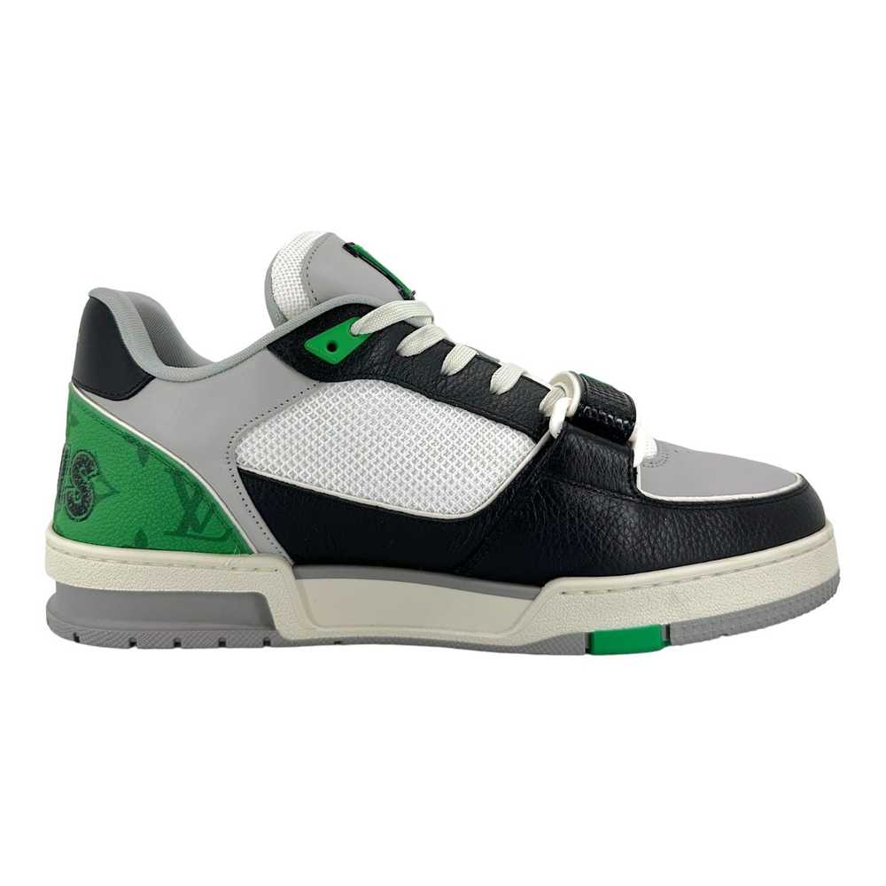 Louis Vuitton LV Trainer Strap Black Green Mesh - image 4