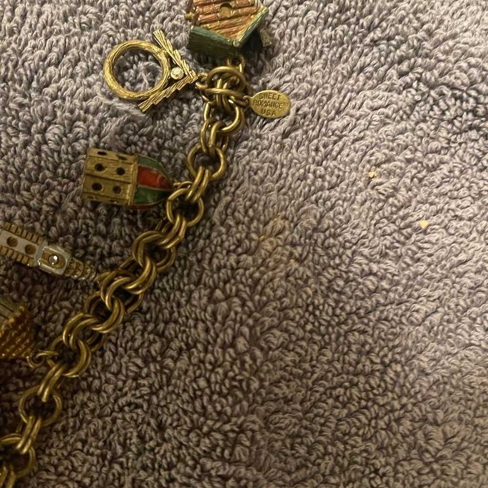 vintage charm bracelet. Excellent condition. - image 3