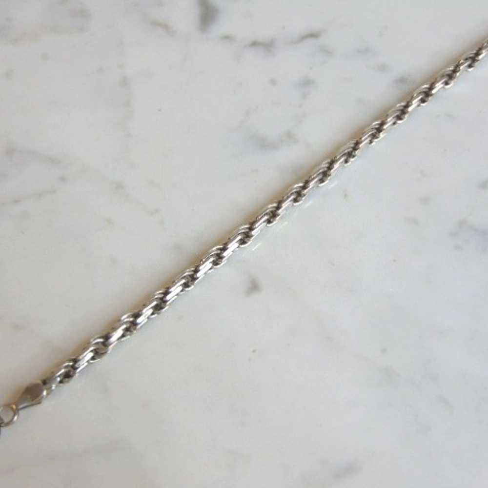 Womens Vintage Estate Sterling Silver Bracelet 11… - image 2