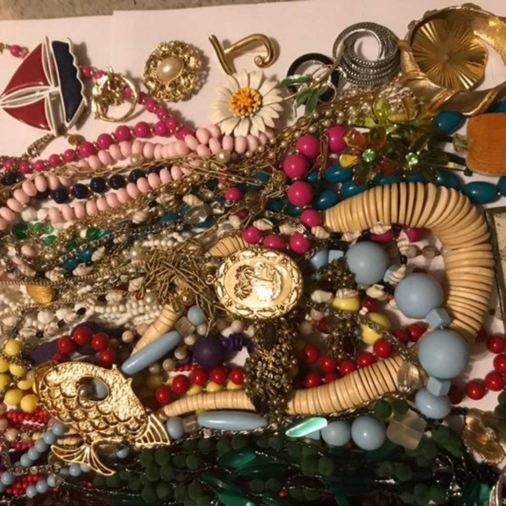 Huge Lot of 80s and 90s Costume Jewelry - image 2