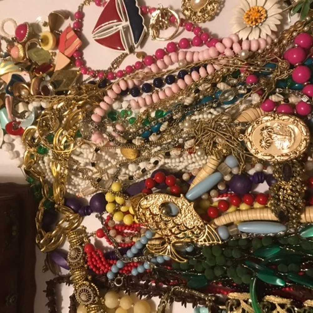 Huge Lot of 80s and 90s Costume Jewelry - image 3