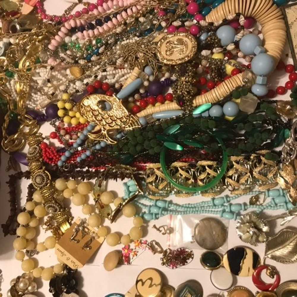 Huge Lot of 80s and 90s Costume Jewelry - image 4