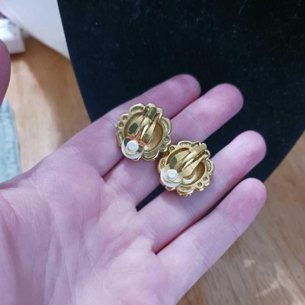 Vintage Joan Rivers clip on earrings - image 2