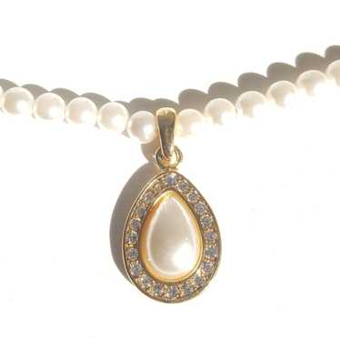 NAPIER Vintage Faux Pearl Necklace - image 1