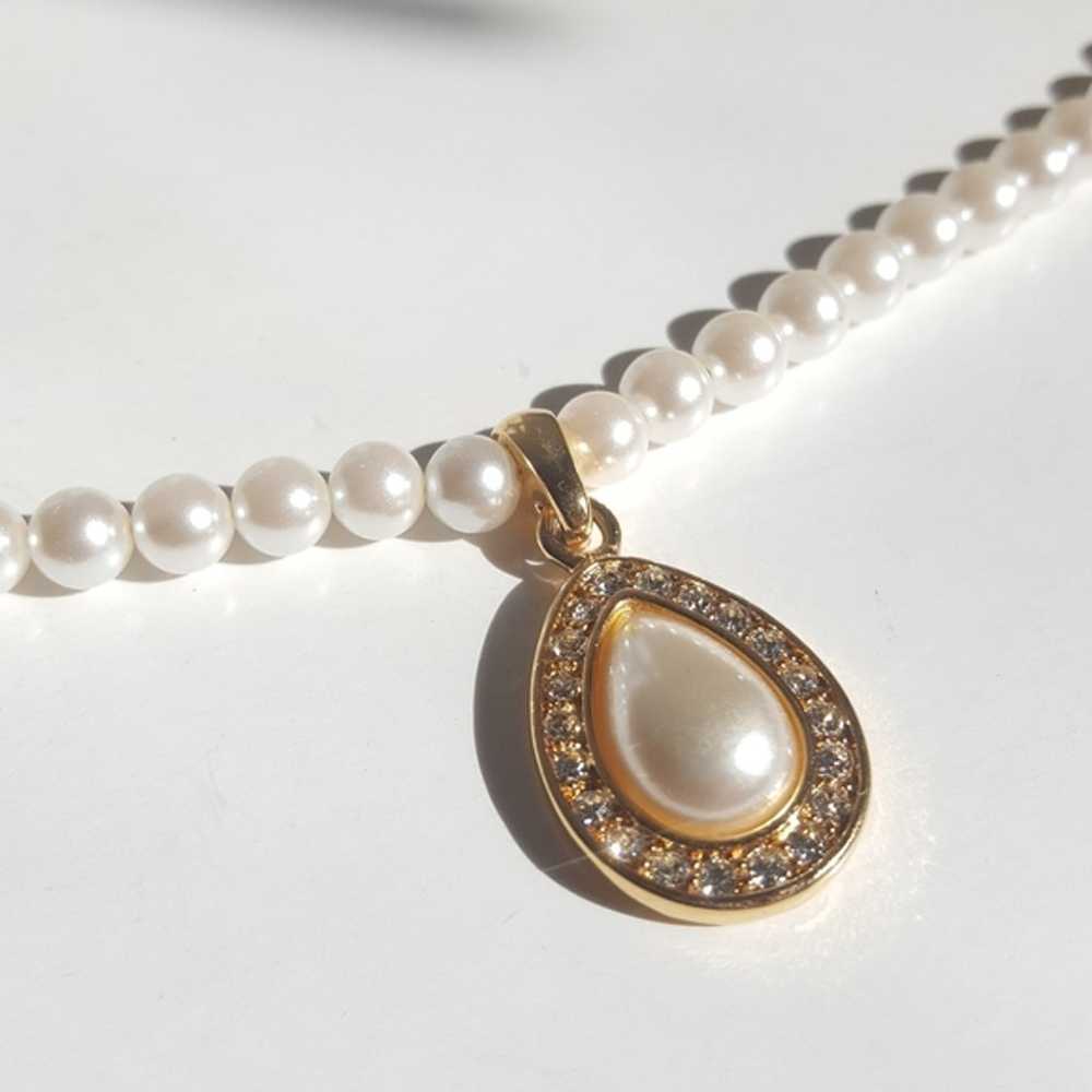 NAPIER Vintage Faux Pearl Necklace - image 6