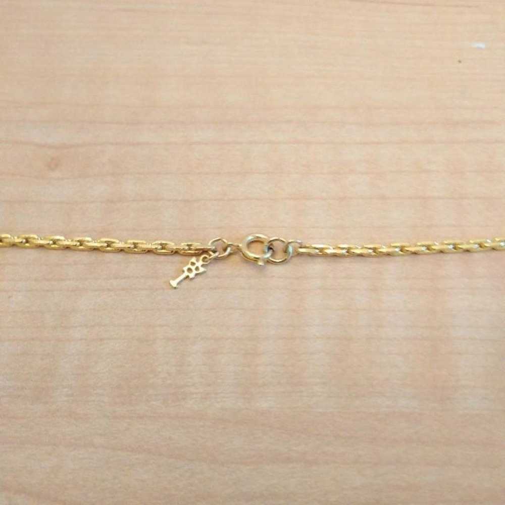 Trifari Gold Tone Pendant Chain Necklace - image 4