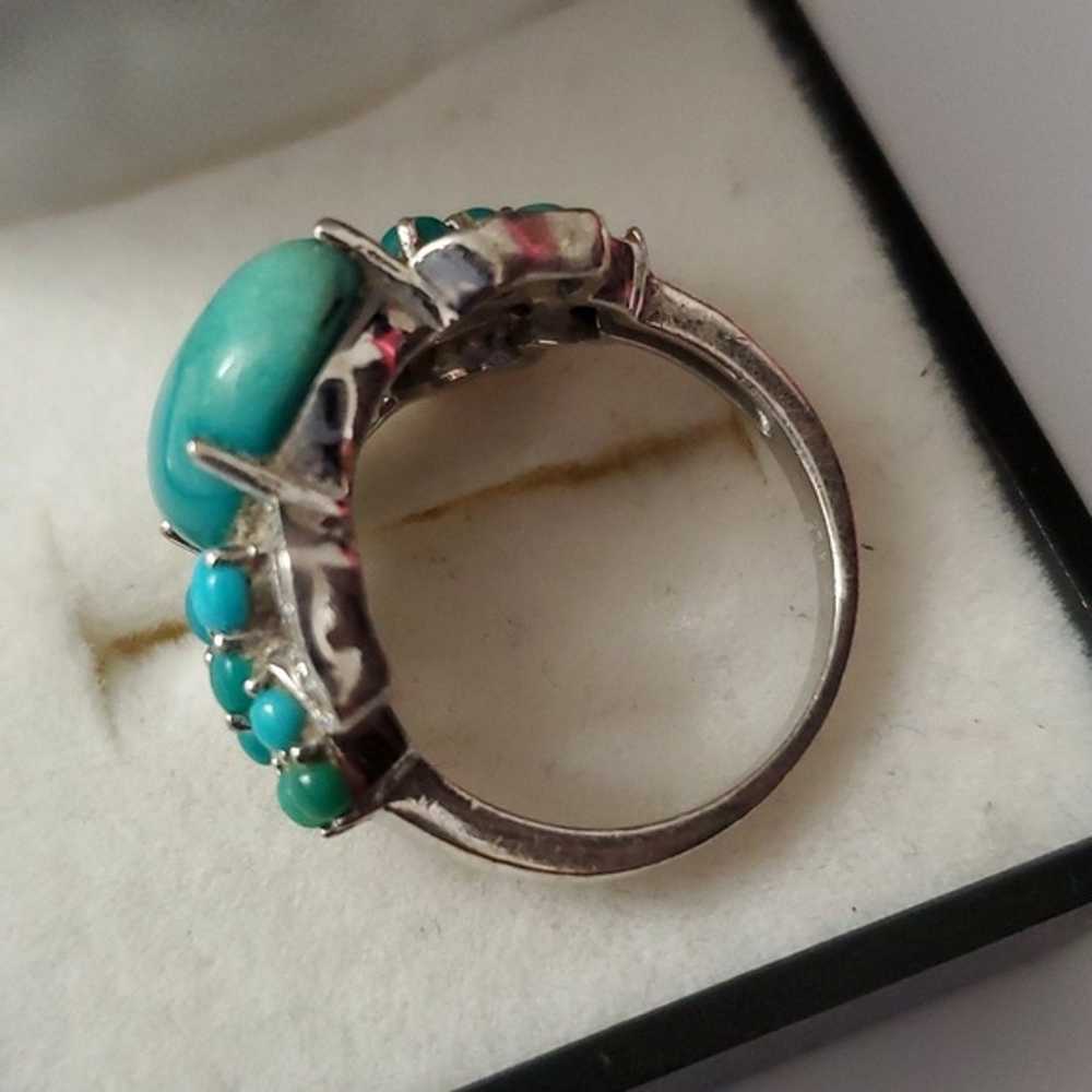 Sterling Silver 925 Turquoise Ring - image 4