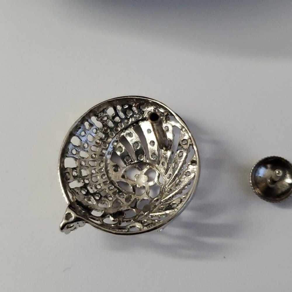 Sterling Silver 925 Screwback Earrings - image 7