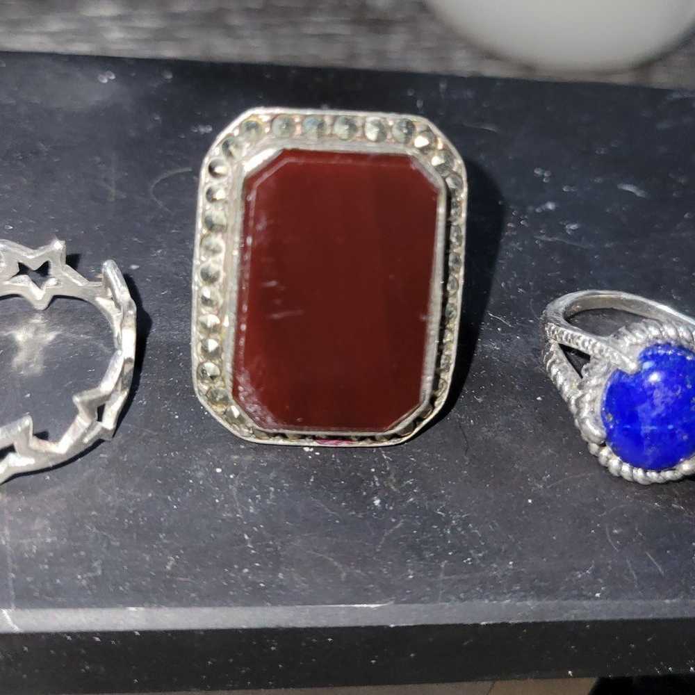 Sterling silver Rings, Lot of 5 - image 5