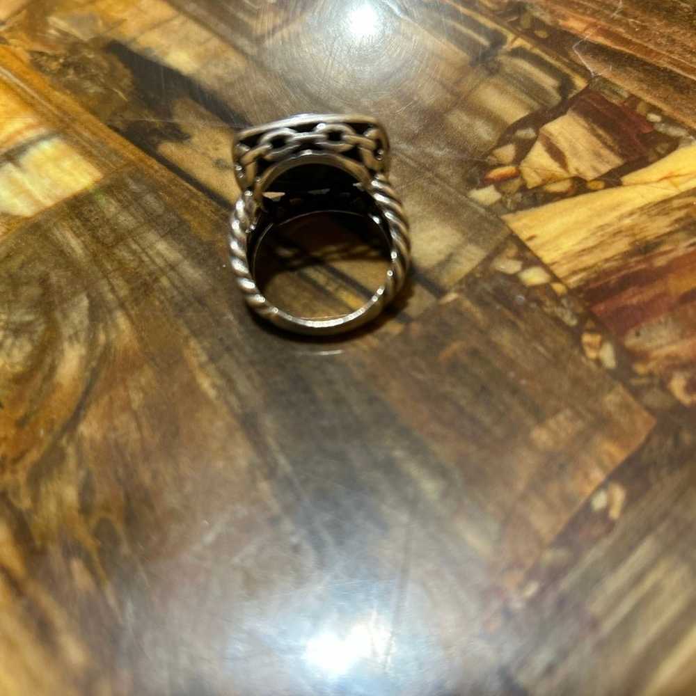 Sterling silver & 14k gold ring - image 3