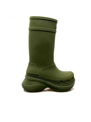 Balenciaga o1in1g0724 Crocs Boots in Green