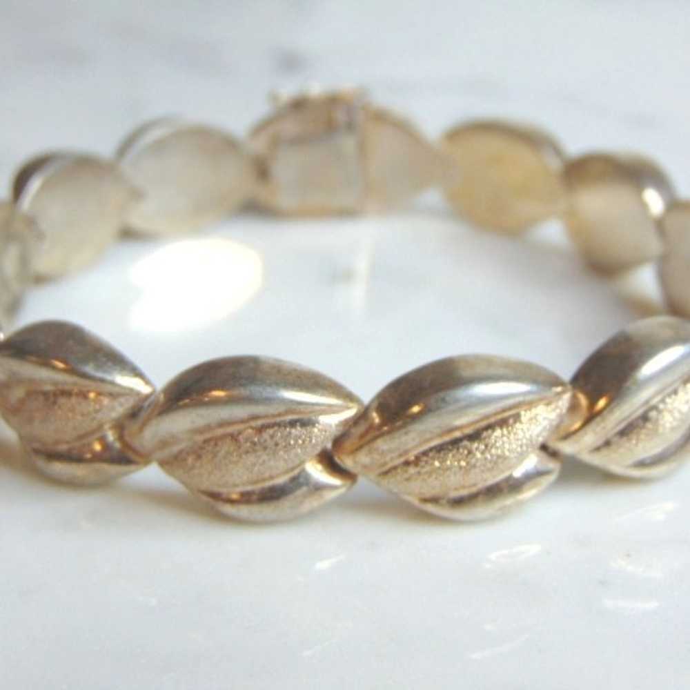 Womens Vintage Estate Sterling Silver Bracelet 28… - image 1