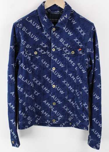 Scotch & Soda AMS BLAUW ~L Blue Logo Pattern Long 