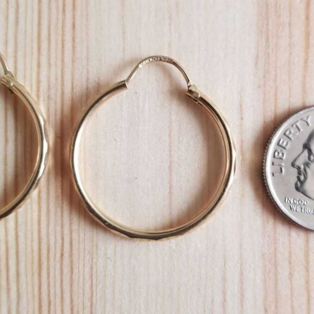 10K Gold Hoop Earrings - image 2