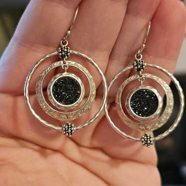 Michael Dawkins Druzy sterling earrings - image 1