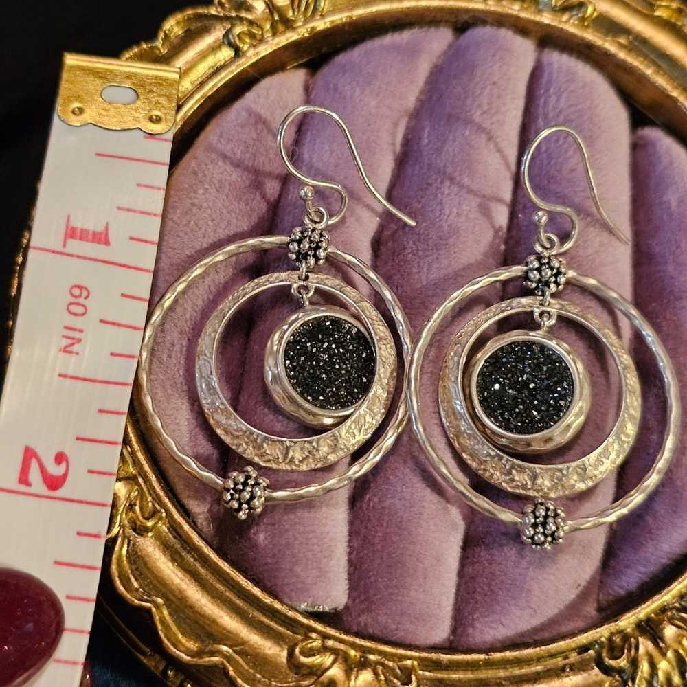 Michael Dawkins Druzy sterling earrings - image 4