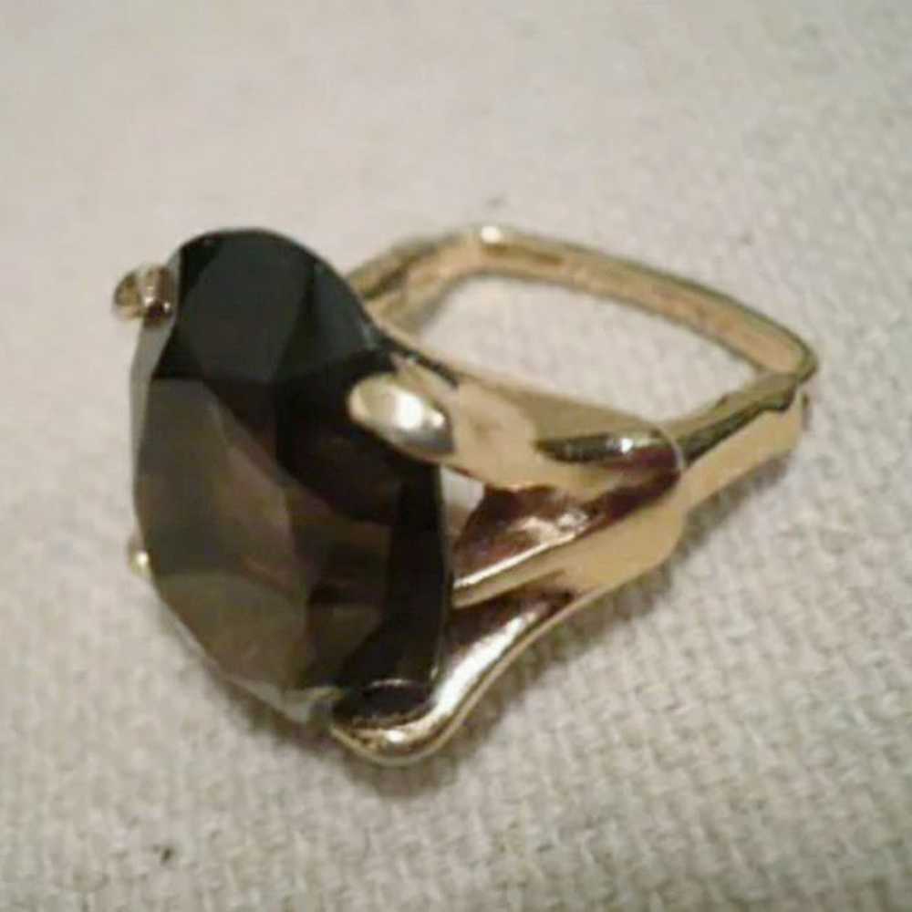 Gorgeous Smokey Topaz HGE Ring - image 6