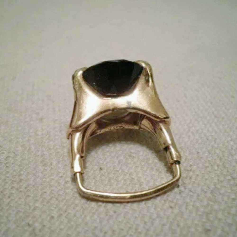 Gorgeous Smokey Topaz HGE Ring - image 9