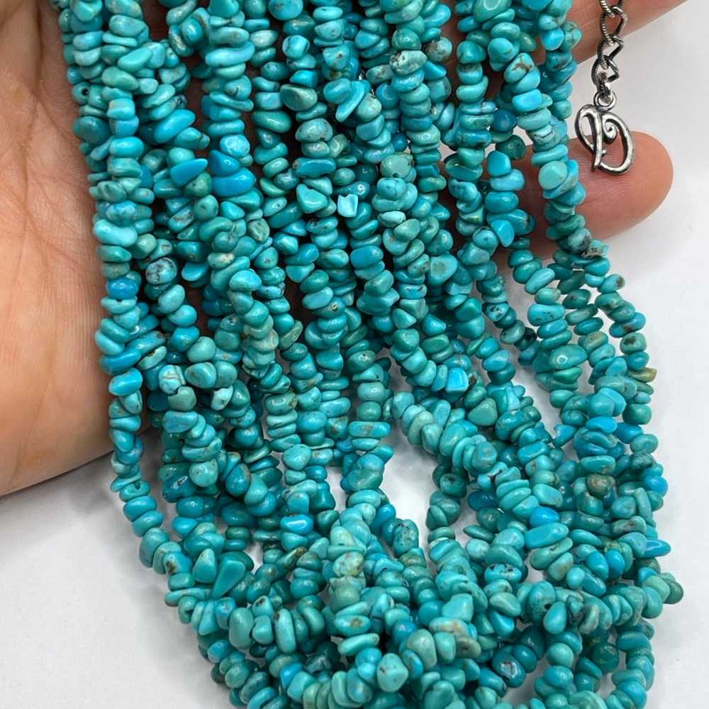 Carolyn Pollack Sterling Silver Turquoise Necklace - image 6