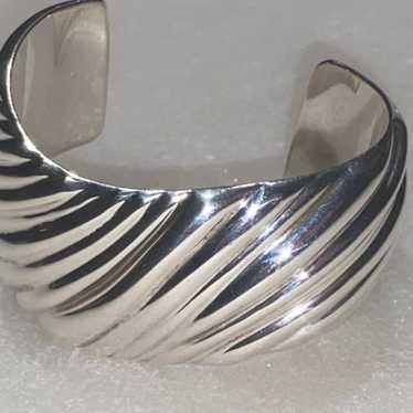 Italian Cuff Bracelet Wide 44GR - image 1