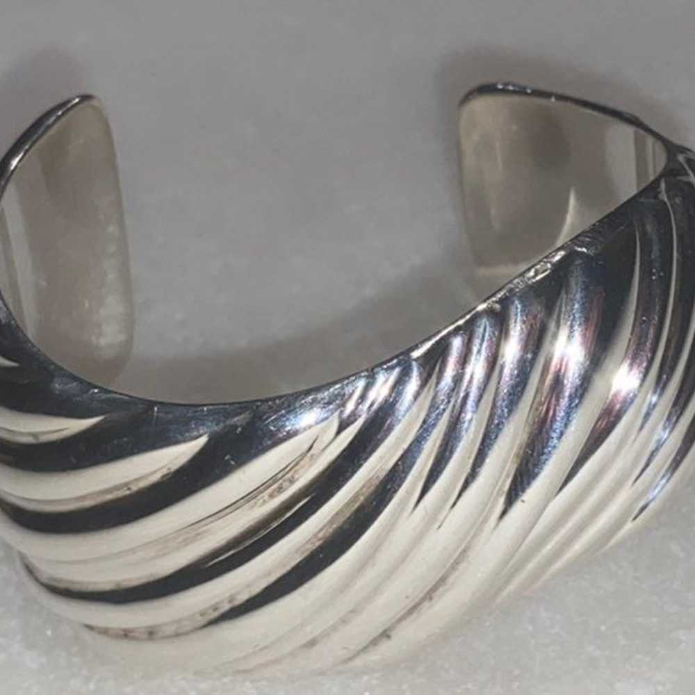 Italian Cuff Bracelet Wide 44GR - image 2