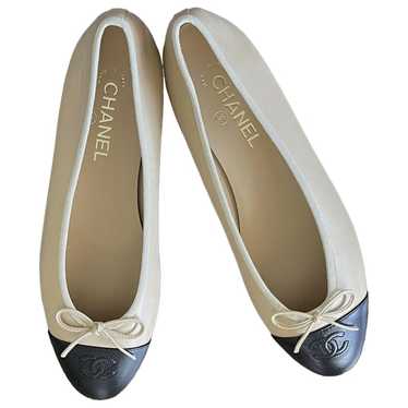 Chanel Cambon leather ballet flats