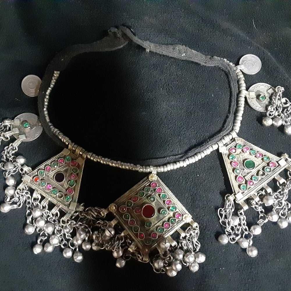 Rare indian belly dancing necklace .925 - image 2